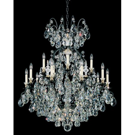 Schonbek Renaissance 16 Light 110V Chandelier in Etruscan Gold with Golden Teak 3773-23TK